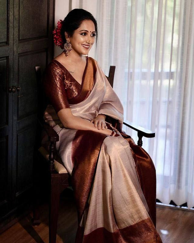 SOFT LICHI SILK CLOTH RICH PALLU & JACQUARD WORK