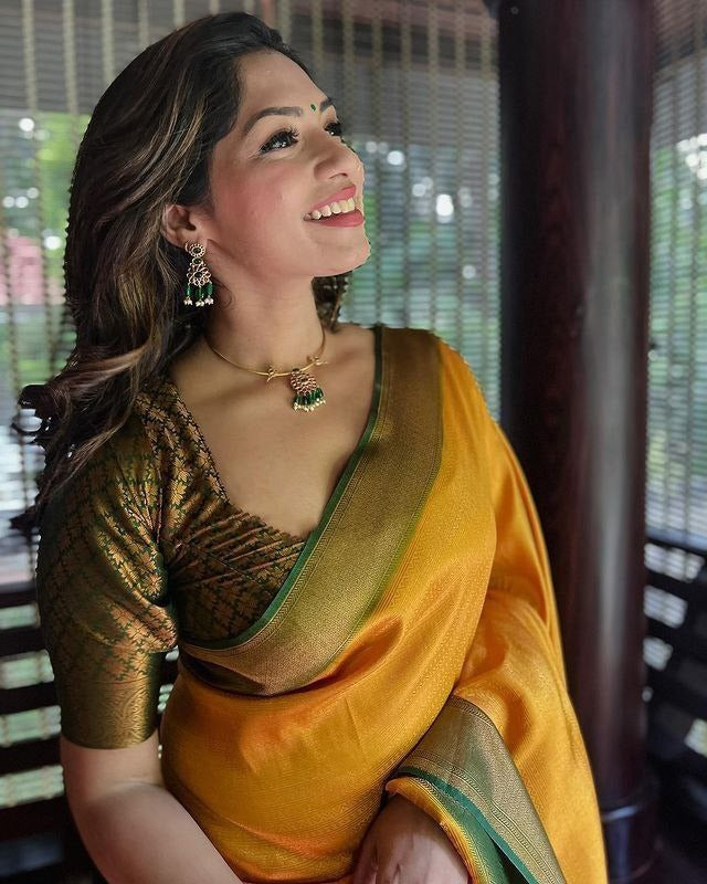 SOFT LICHI SILK CLOTH RICH PALLU & JACQUARD WORK
