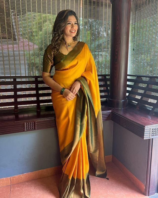 SOFT LICHI SILK CLOTH RICH PALLU & JACQUARD WORK