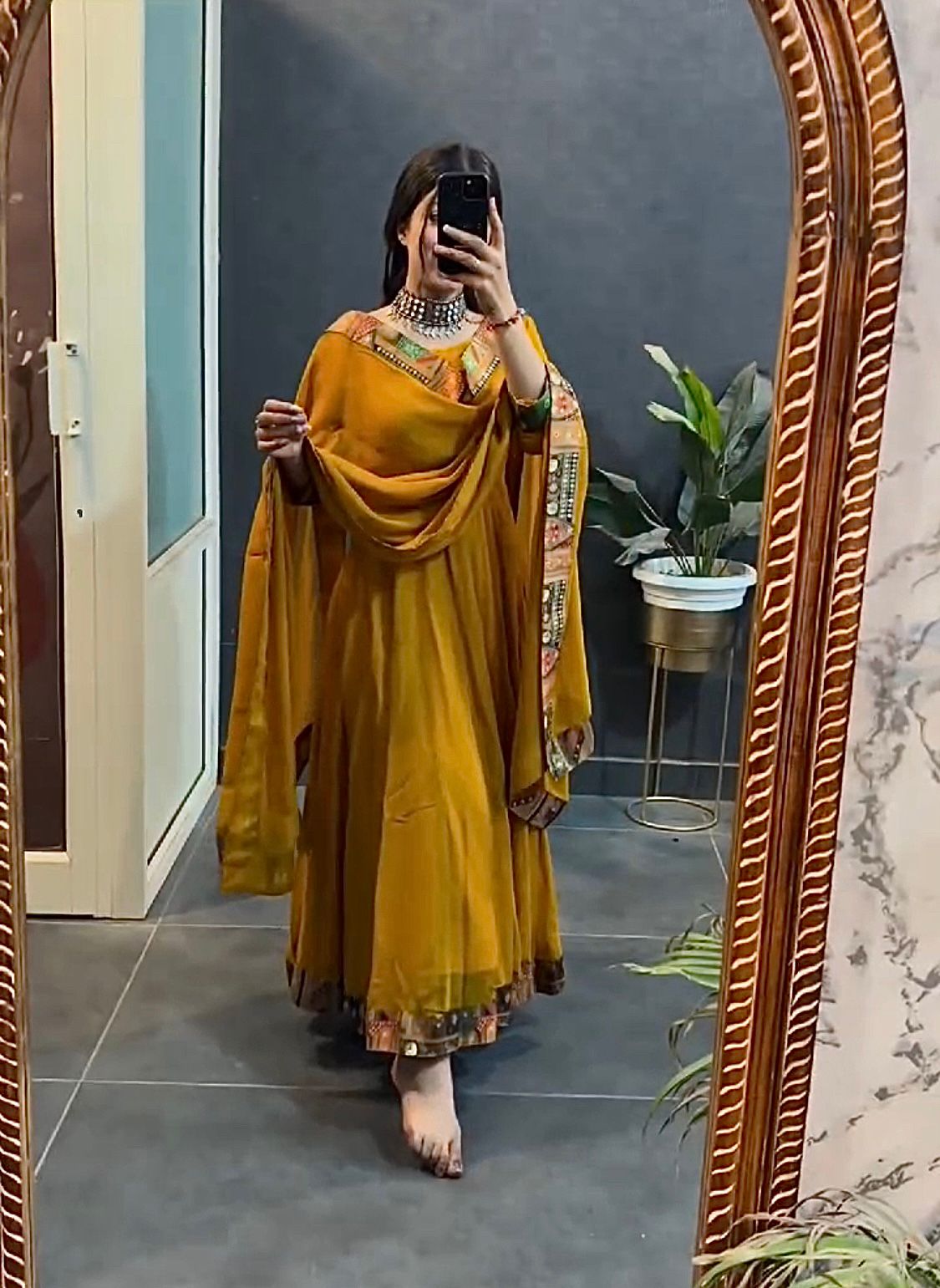 Introducing New Gown with Duptta