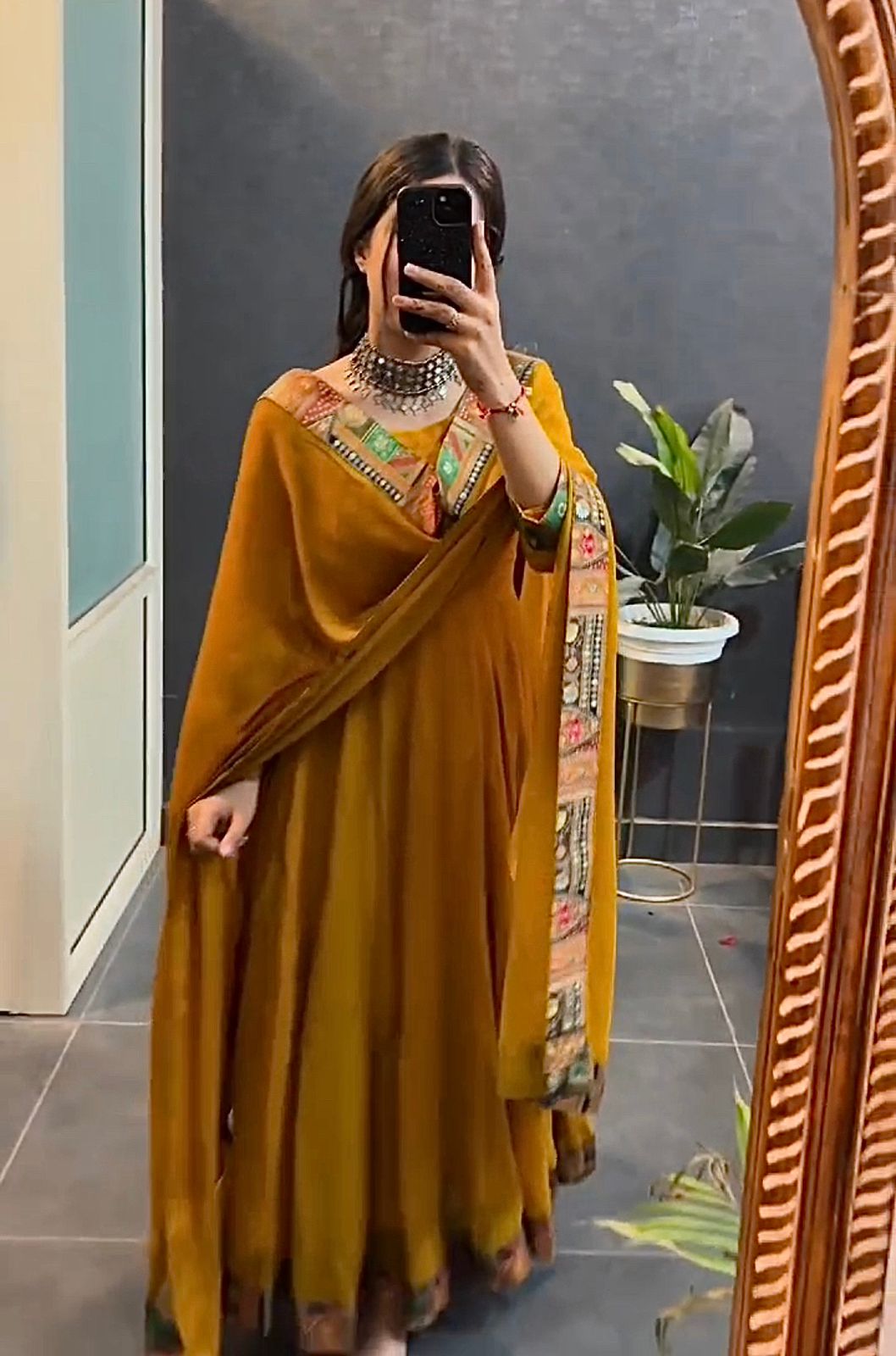 Introducing New Gown with Duptta