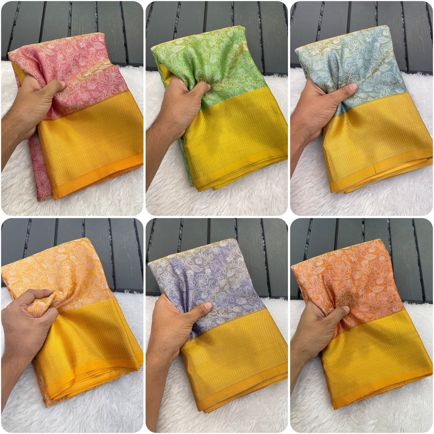 Beautiful banarsi Handloom Golden Tissue zari Silk saree