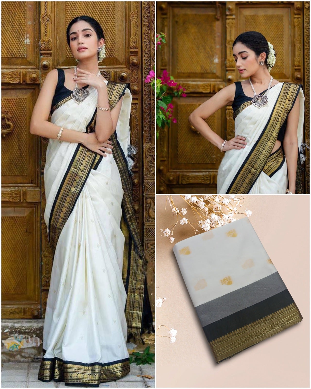 NEW LAUNCHING WHITE SAREE