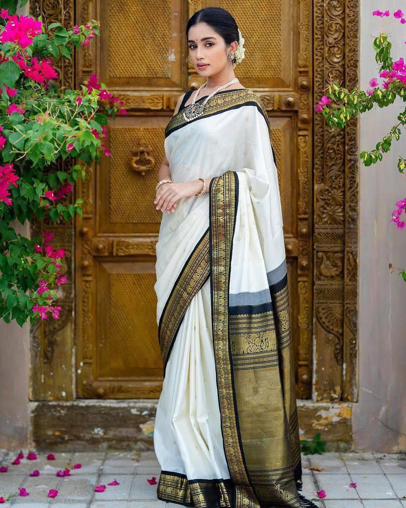 NEW LAUNCHING WHITE SAREE
