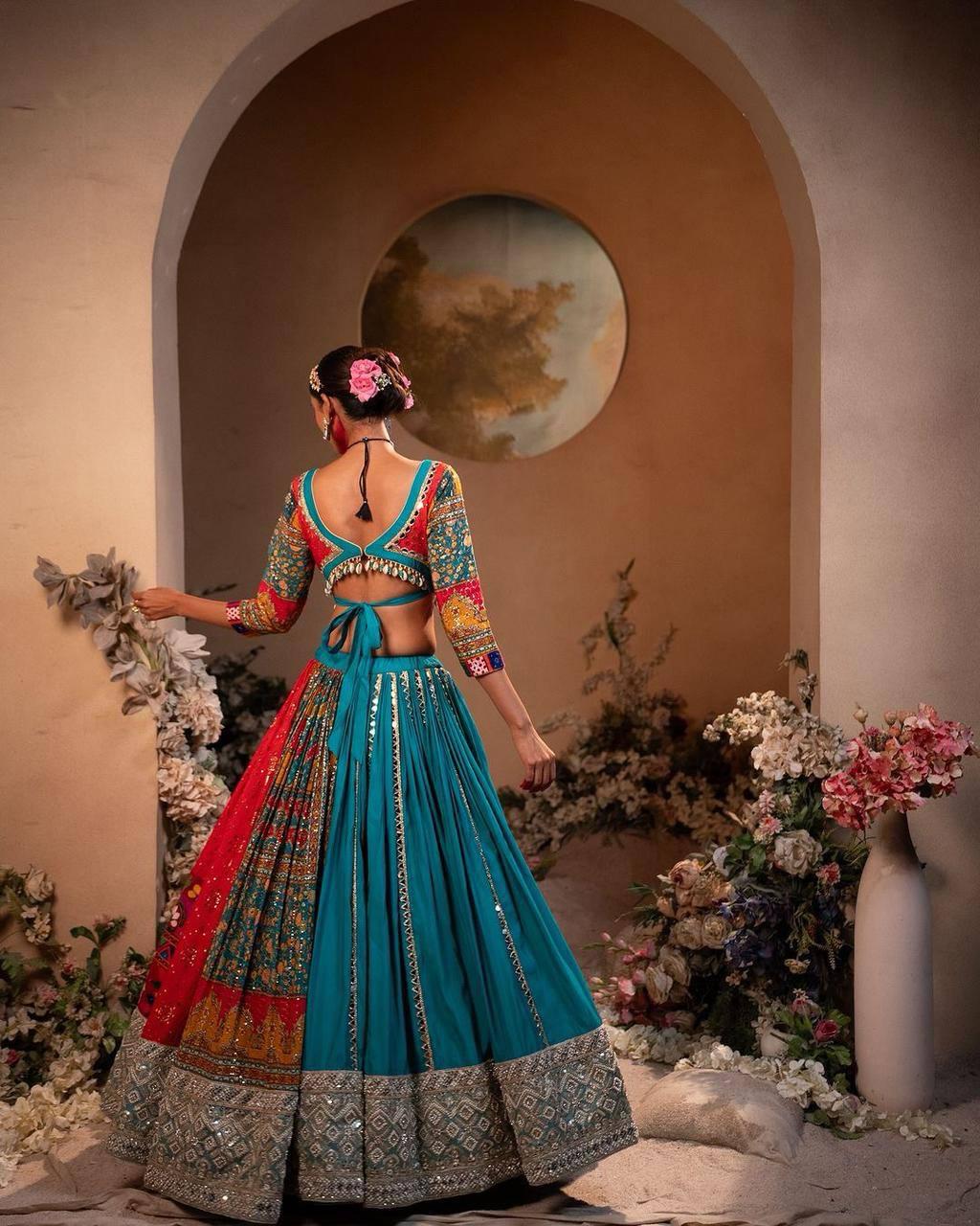 PRESENTING NEW NAVRATRI SPECIAL DESIGNER PRINTED LAHENGA CHOLI