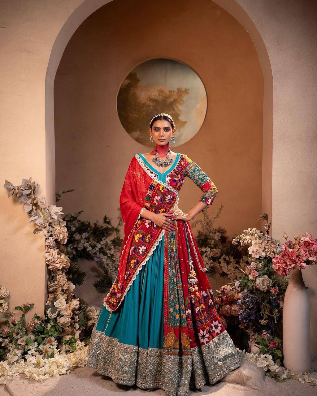 PRESENTING NEW NAVRATRI SPECIAL DESIGNER PRINTED LAHENGA CHOLI