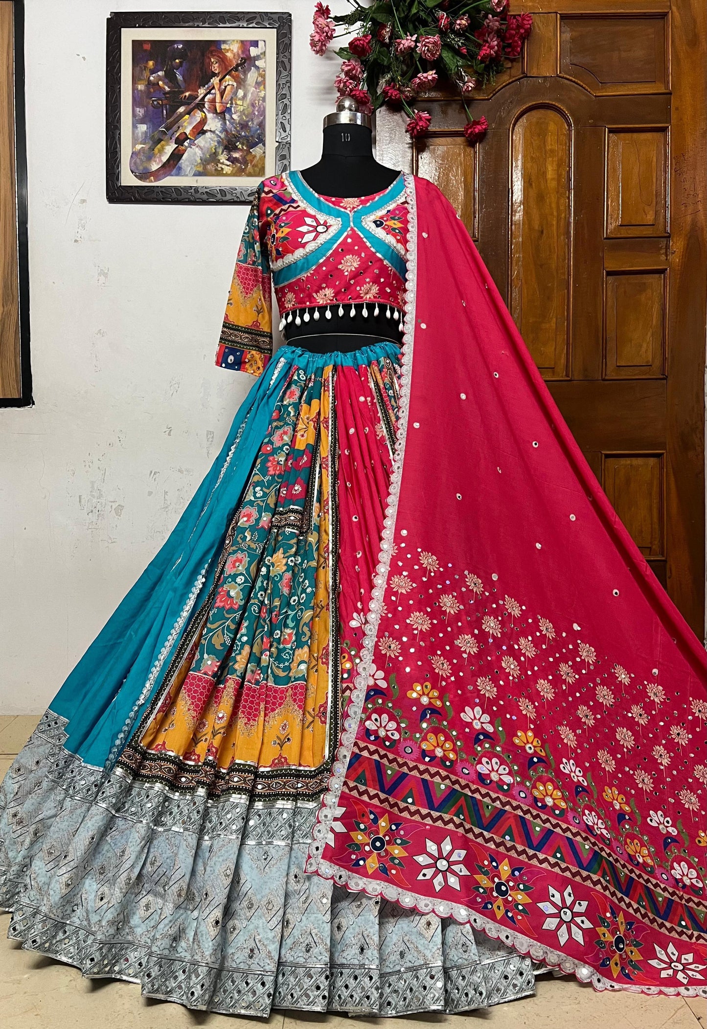 PRESENTING NEW NAVRATRI SPECIAL DESIGNER PRINTED LAHENGA CHOLI