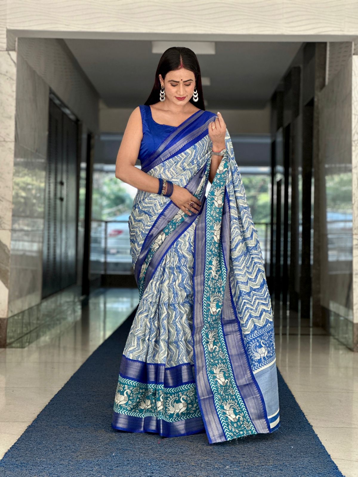 Heavy dola silk saree