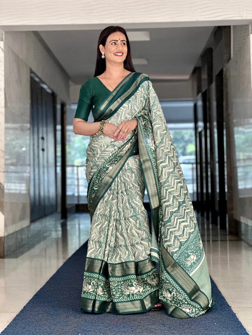 Heavy dola silk saree