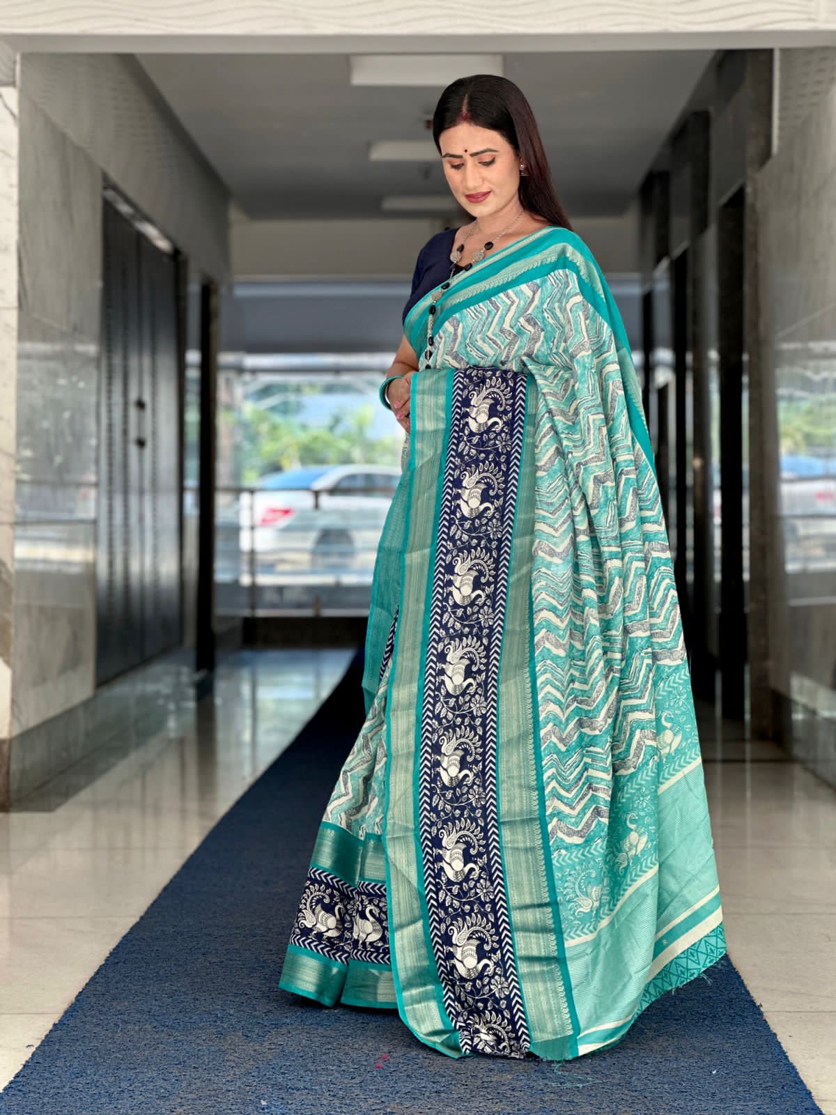 Heavy dola silk saree