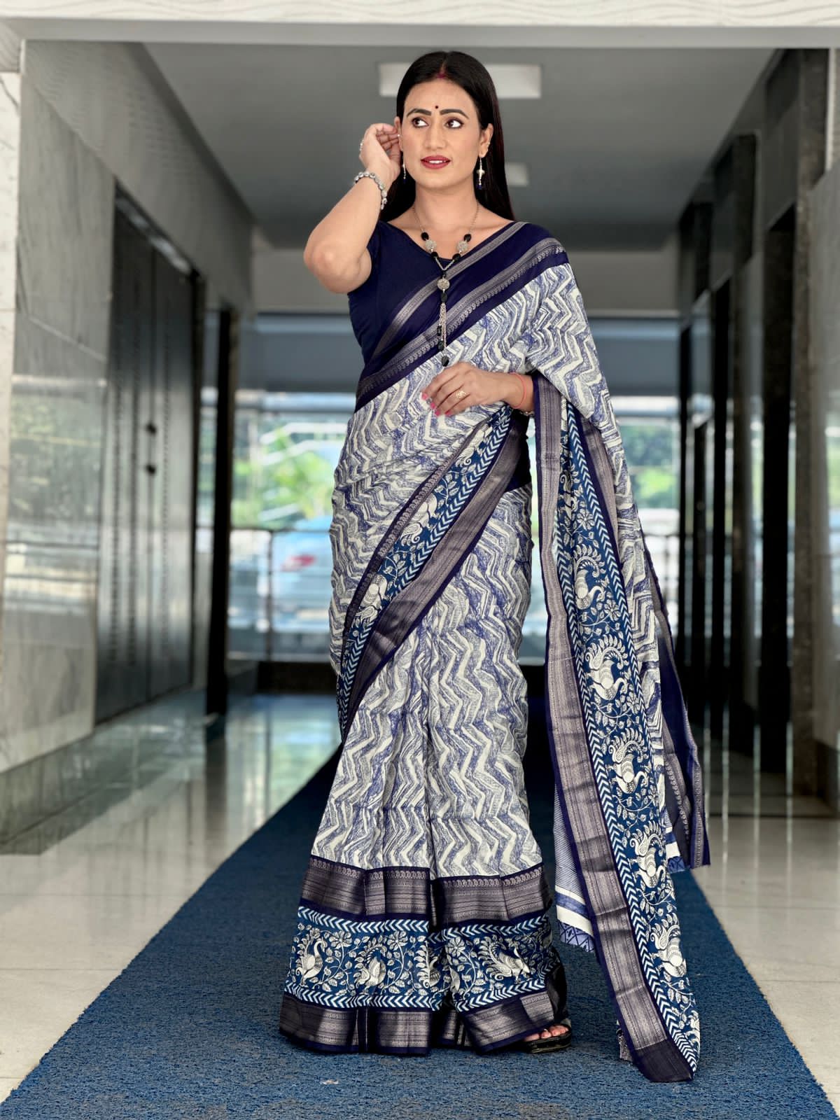 Heavy dola silk saree