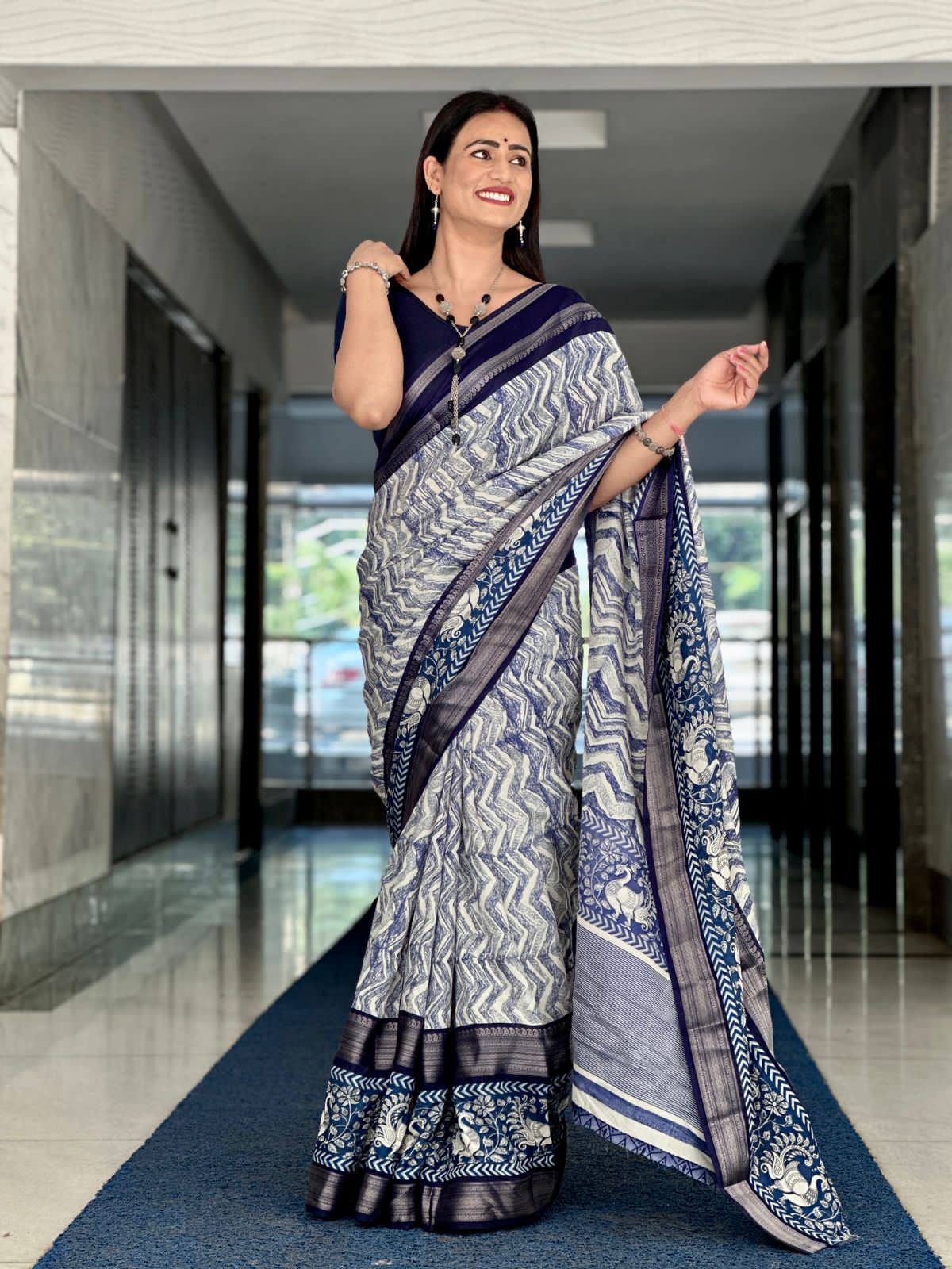 Heavy dola silk saree