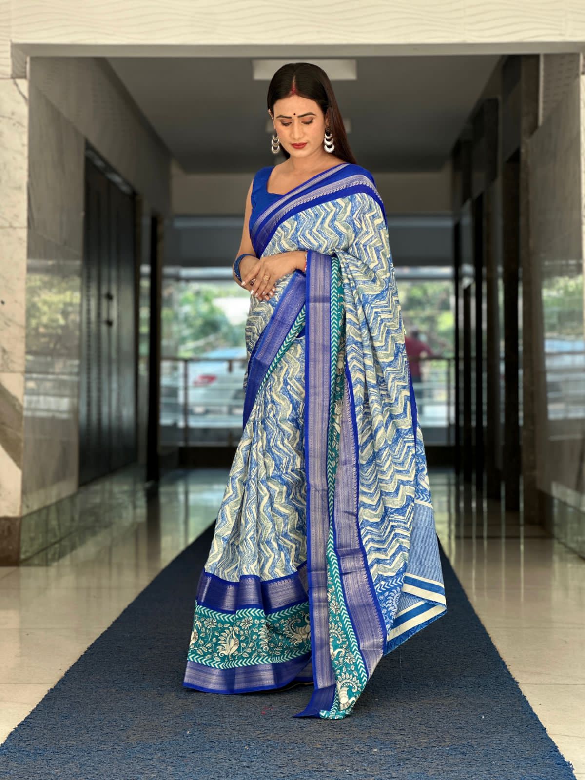 Heavy dola silk saree
