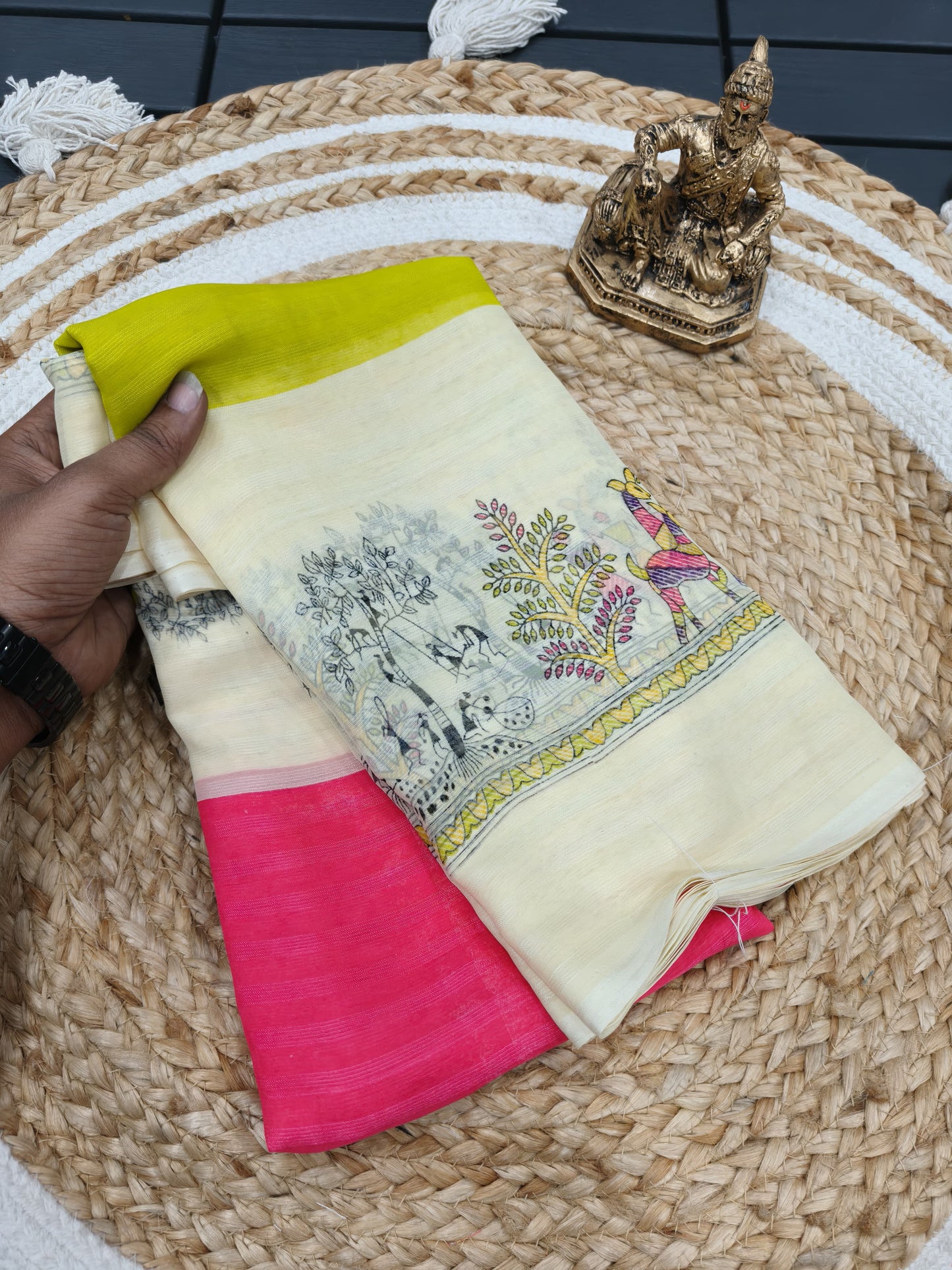 Heavy blooming Georgette saree