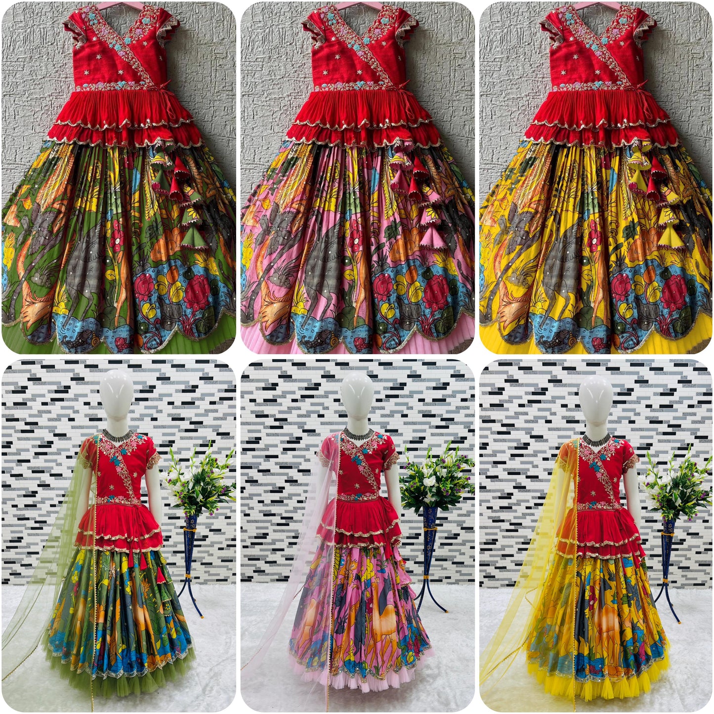 DESIGNER KEDIYA STYLE LAHENGA SET