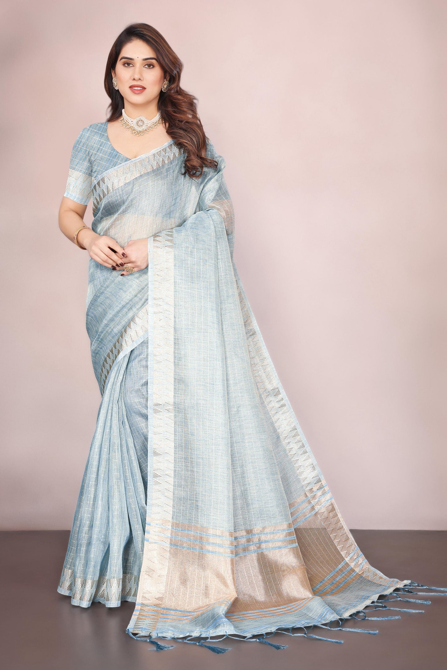 LV-SAKHI Beautiful Establishe Embroidery Sequence Work With Jacquard Rich saree