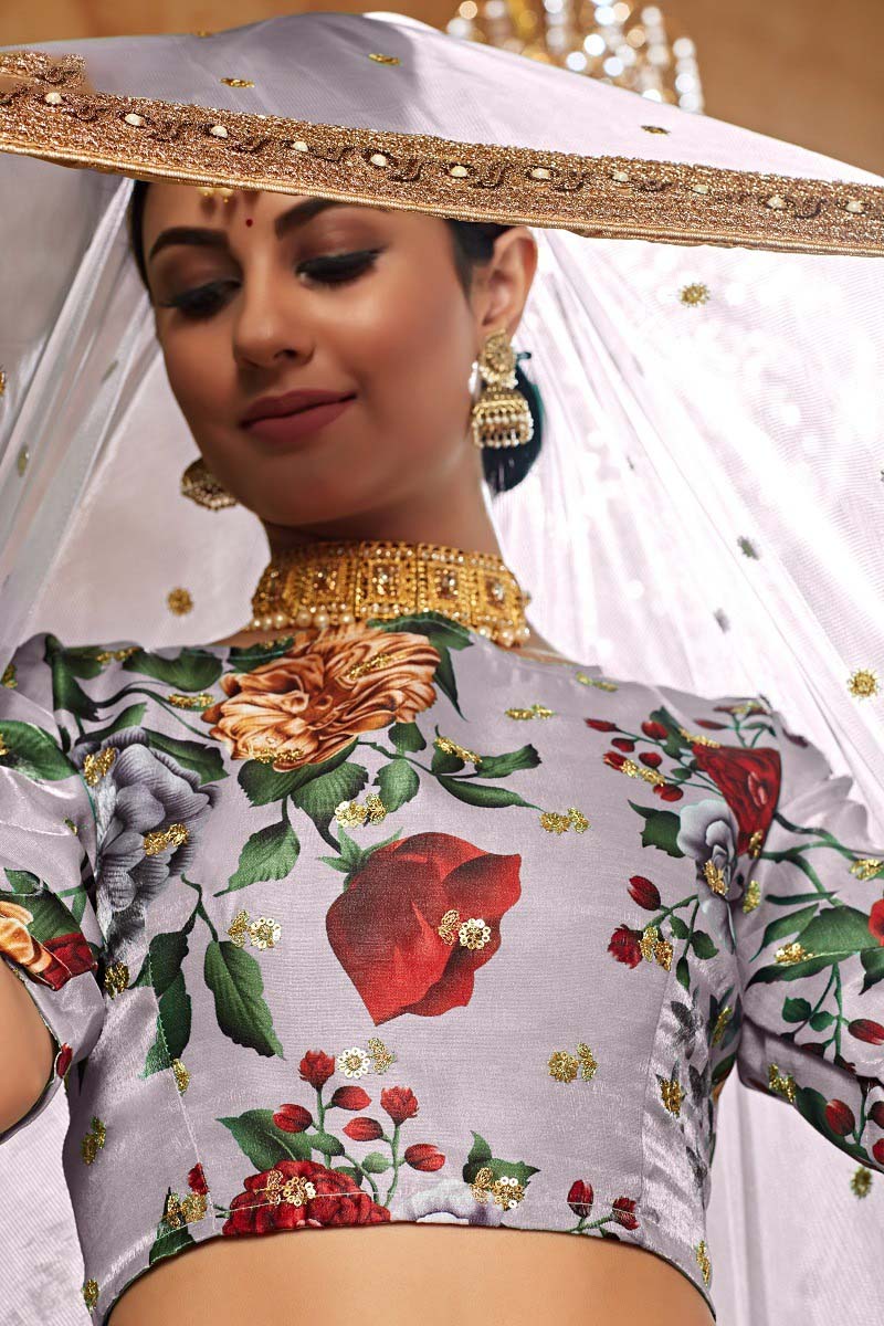 WEDDING SEASON SPECIAL FLOWER PRINTED LEHENGA CHOLI SET