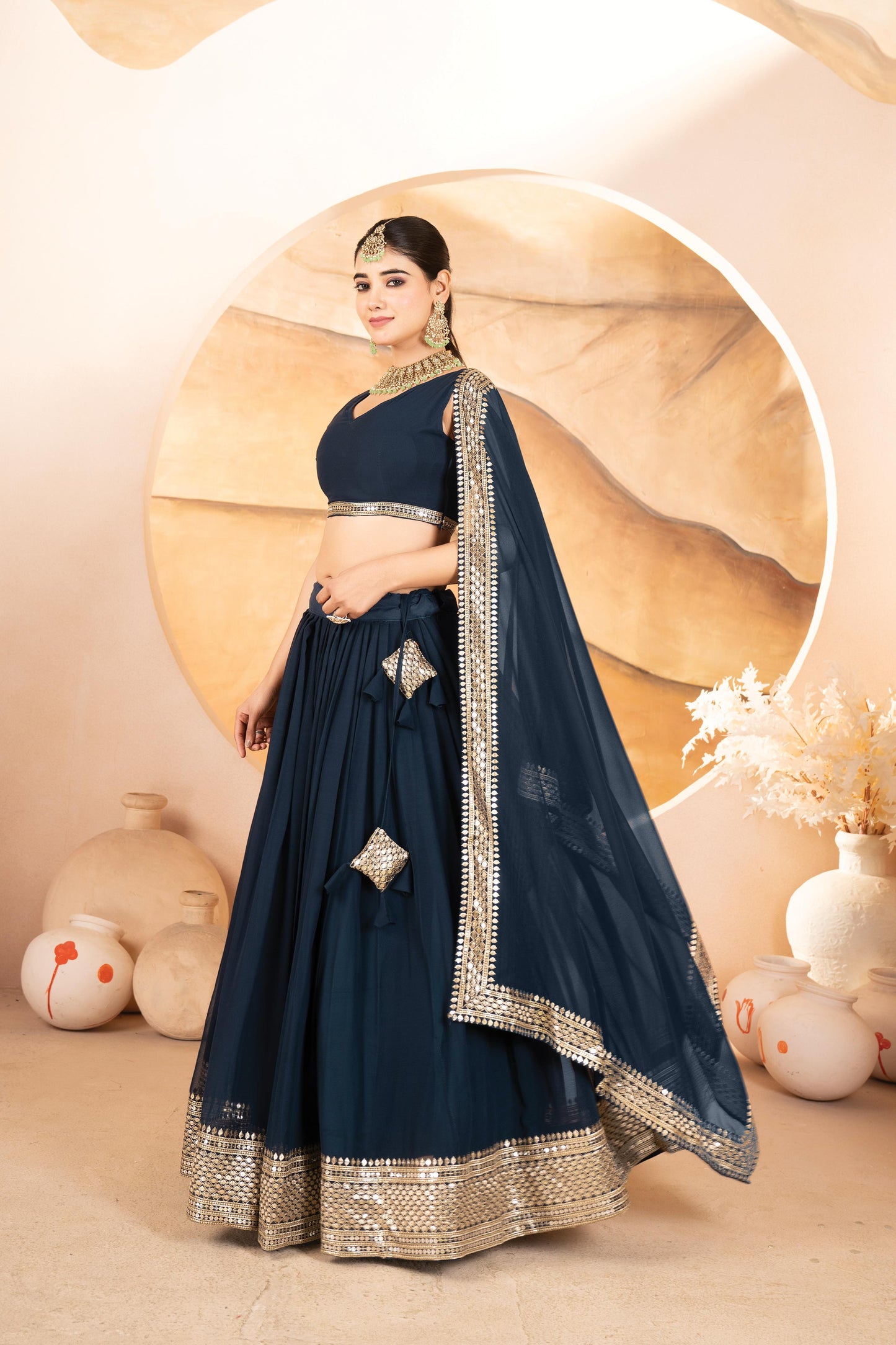 Buy Un-Stitch Weaving Silk Lehenga Choli Collection To Wear In Weddings