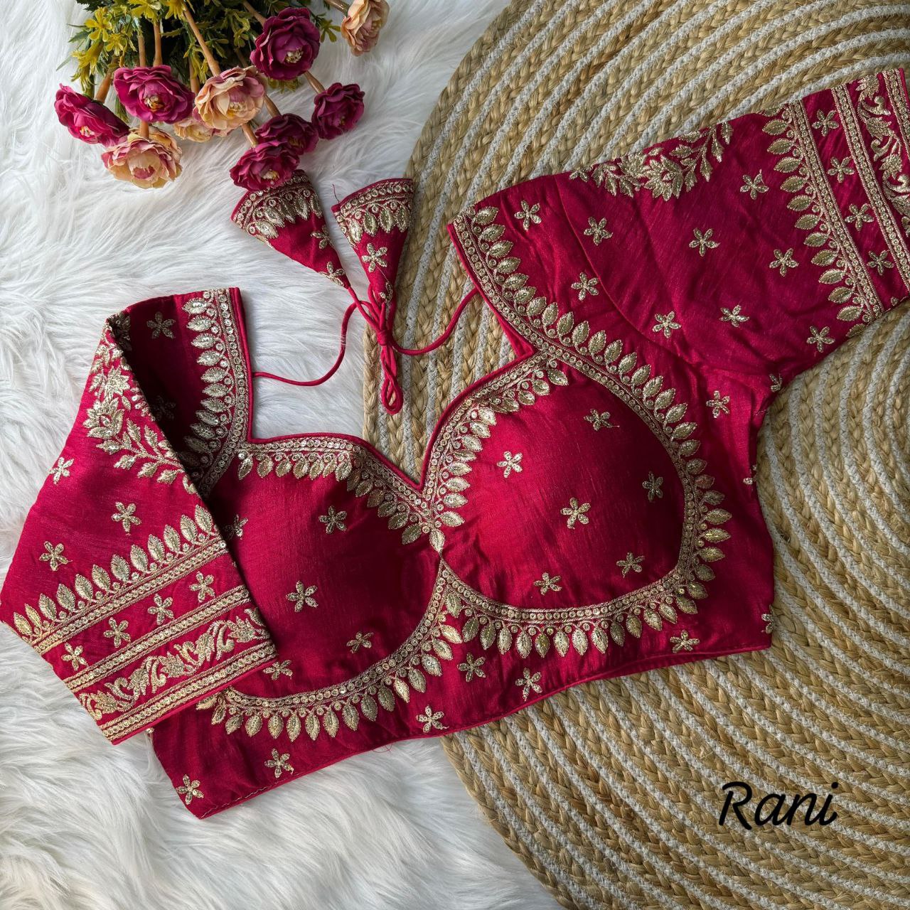 Blouse Heavy Pure Vichitra Silk