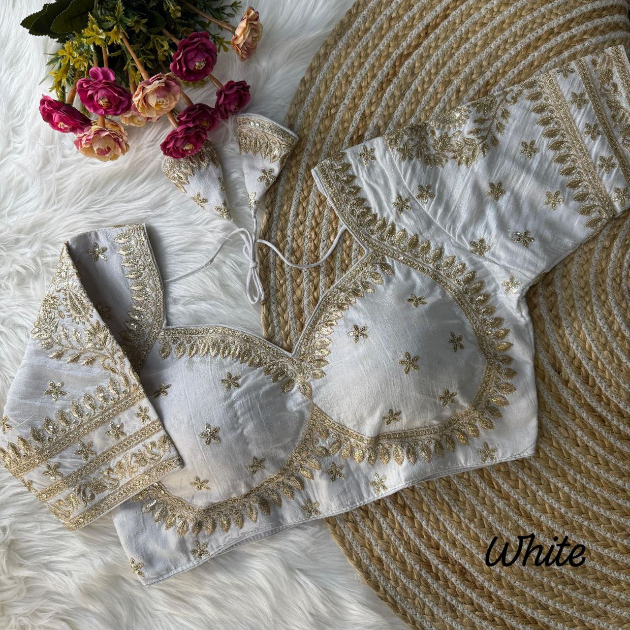 Blouse Heavy Pure Vichitra Silk