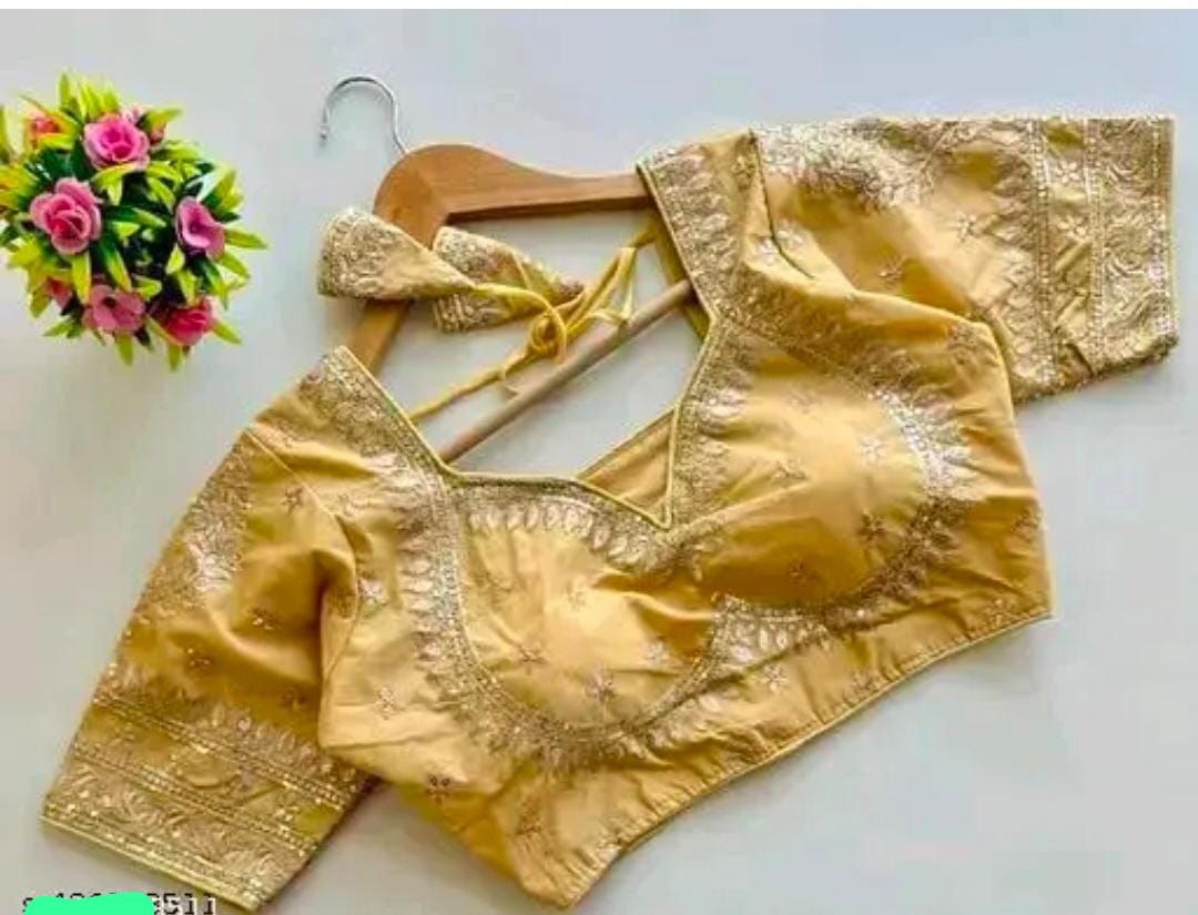 Blouse Heavy Pure Vichitra Silk