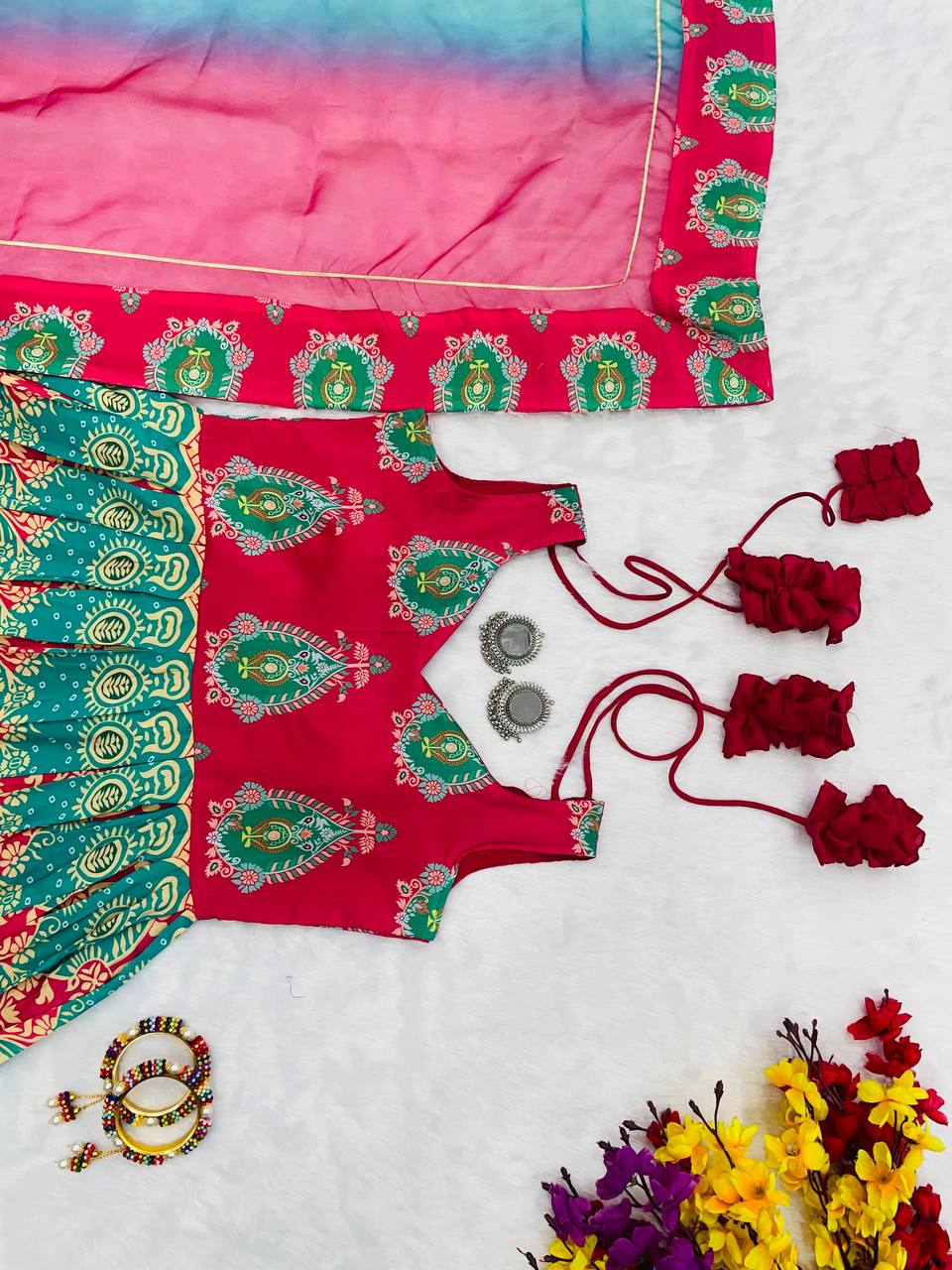 Presenting a New Gown With Pent With Duppata