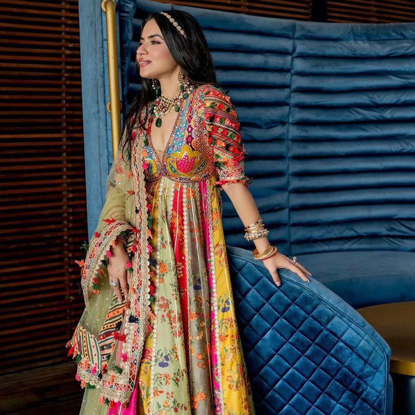INSPIRED DESIGNER PRINTED ANARKALI GOWN