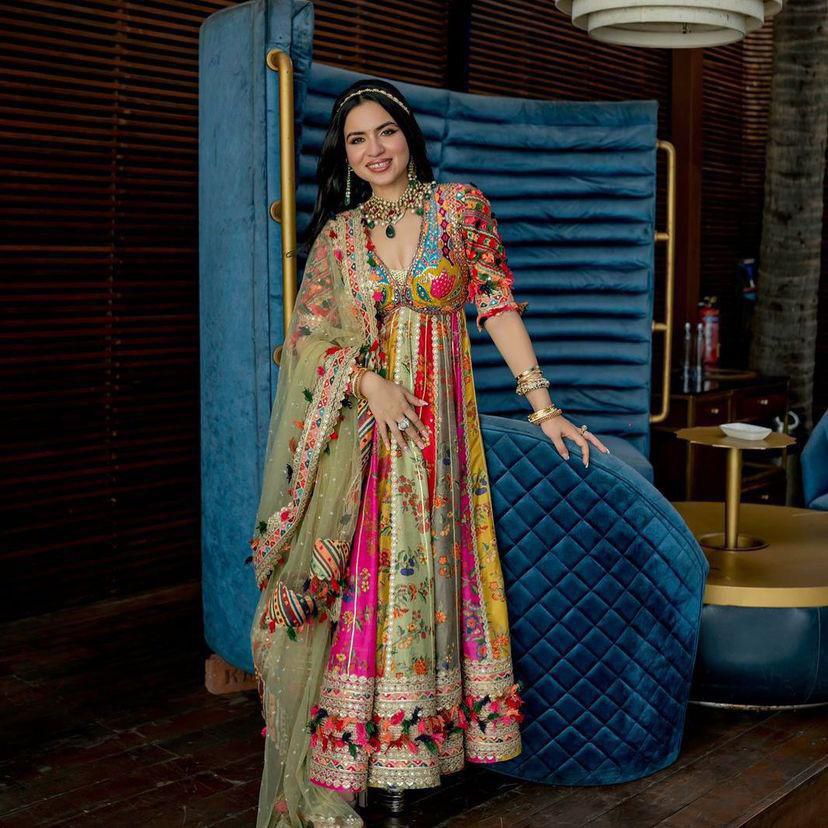 INSPIRED DESIGNER PRINTED ANARKALI GOWN