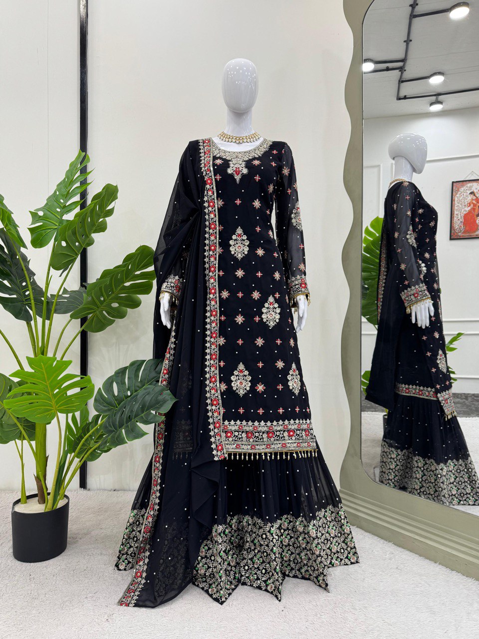 New Designer Party Wear Look Sharara Set