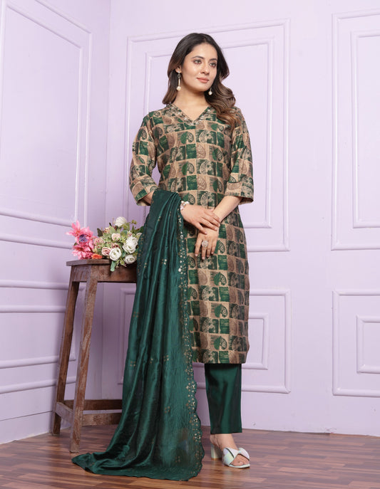 LV SAKHI V Neck Straight Kurti With Pent