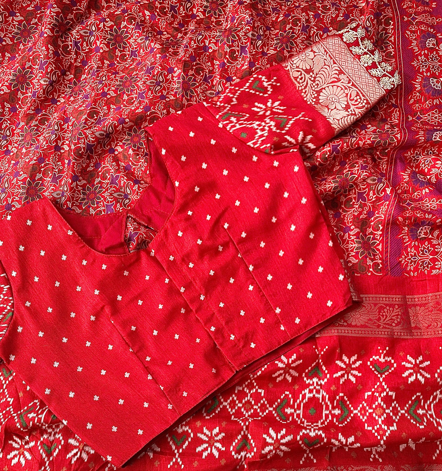 DOLA SILK SAREE IN BANDHNI