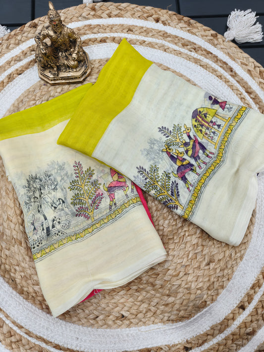 Heavy blooming Georgette saree