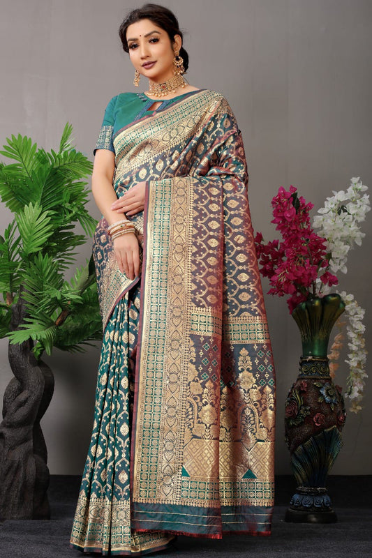 Kanchipuram Pure silk handloom saree with Pure Jari for LVsakhi