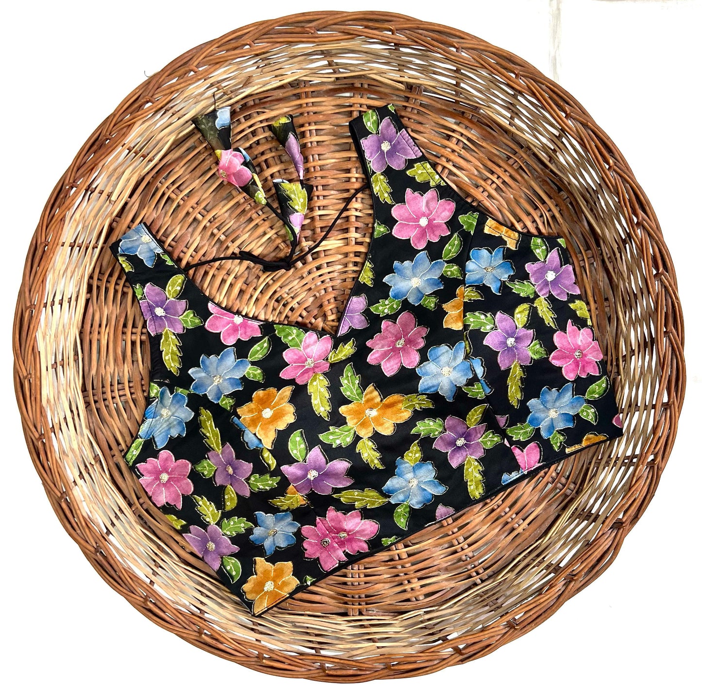 3-D print flower with thread work