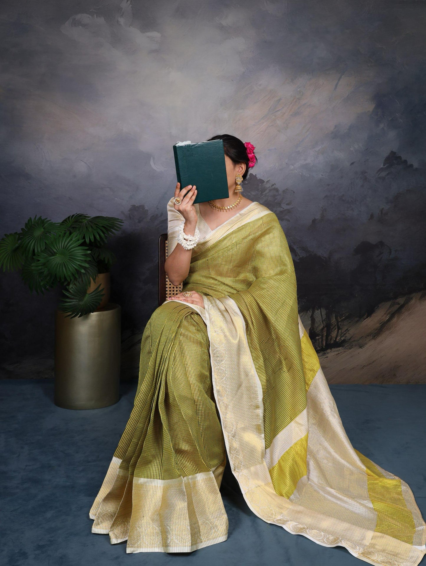 LV sakhi-Pure Kanchivaram silk saree…..