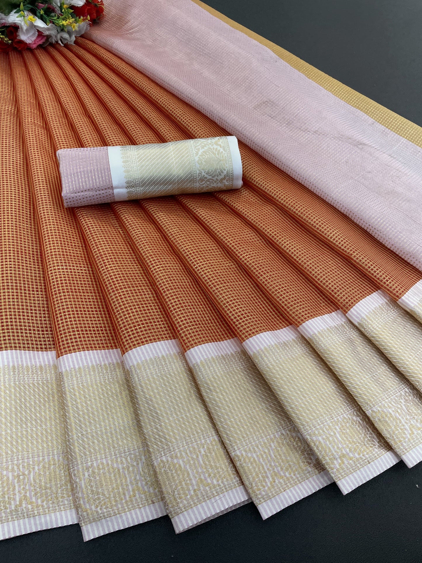 LV sakhi-Pure Kanchivaram silk saree…..
