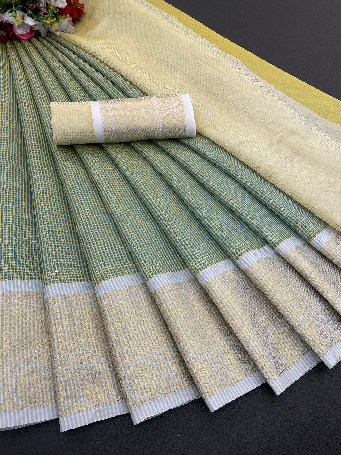LV sakhi-Pure Kanchivaram silk saree…..