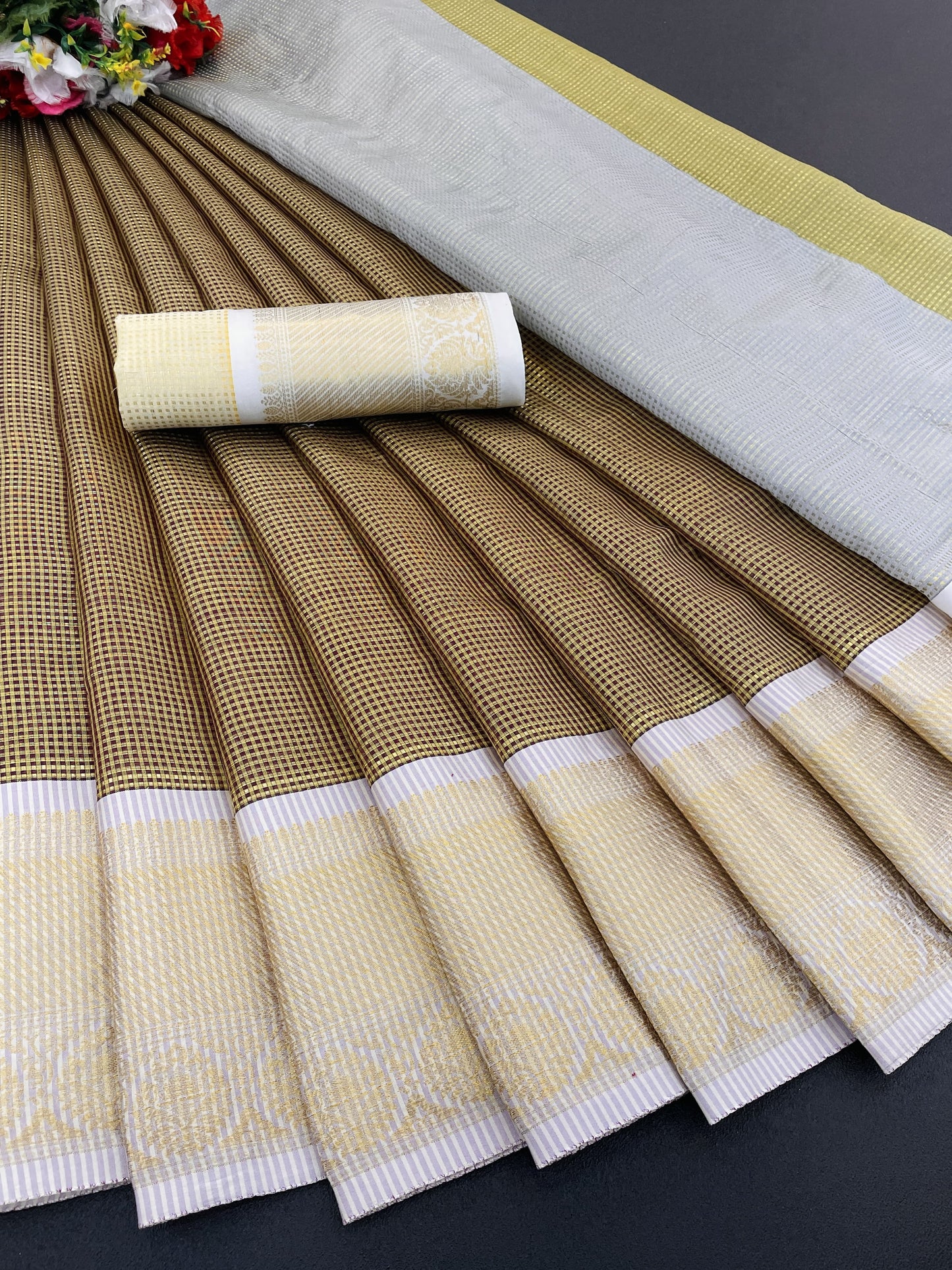 LV sakhi-Pure Kanchivaram silk saree…..
