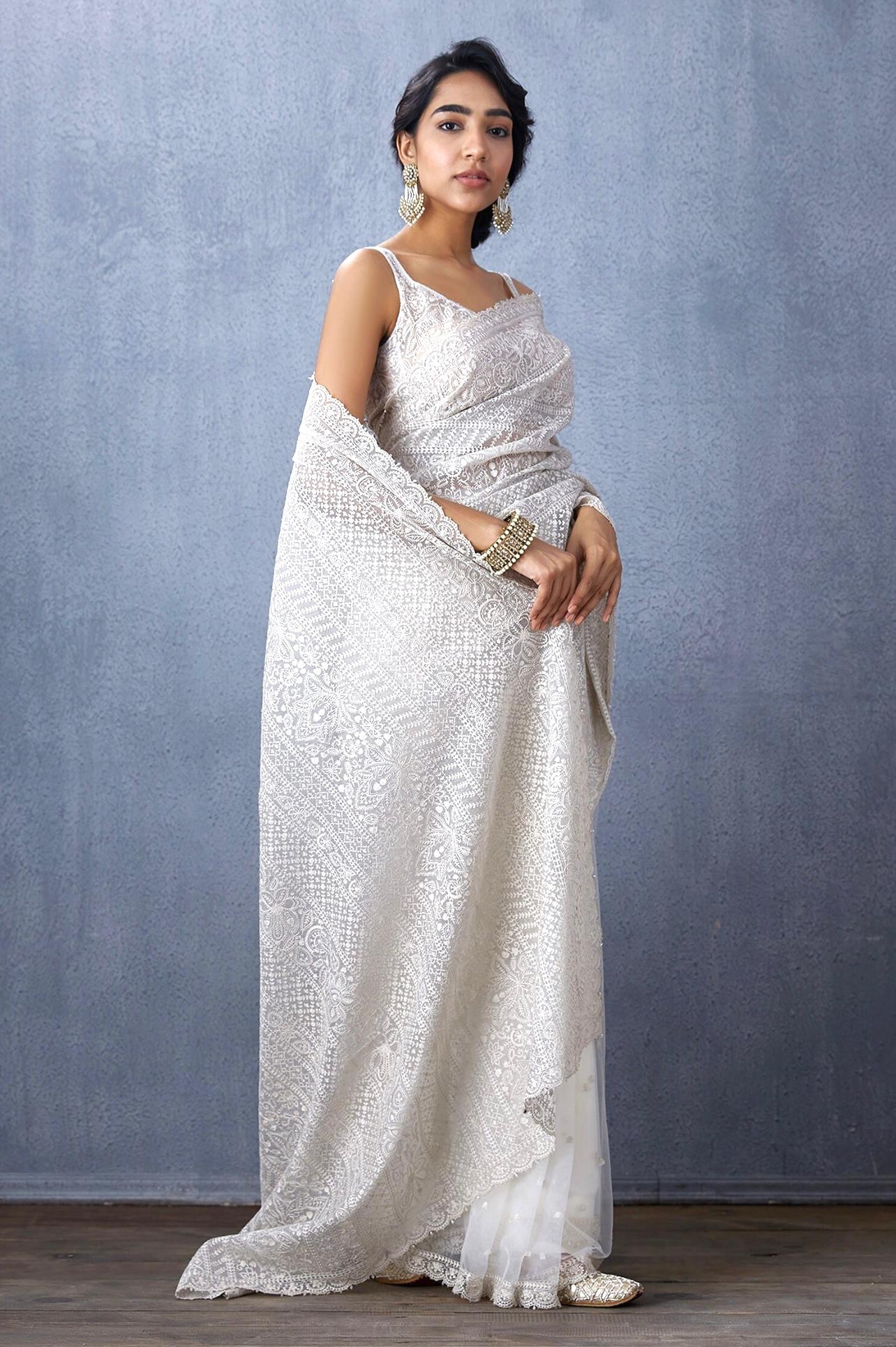 LV SAKHI-Khadi Organza With Beautiful Multi Embroidery