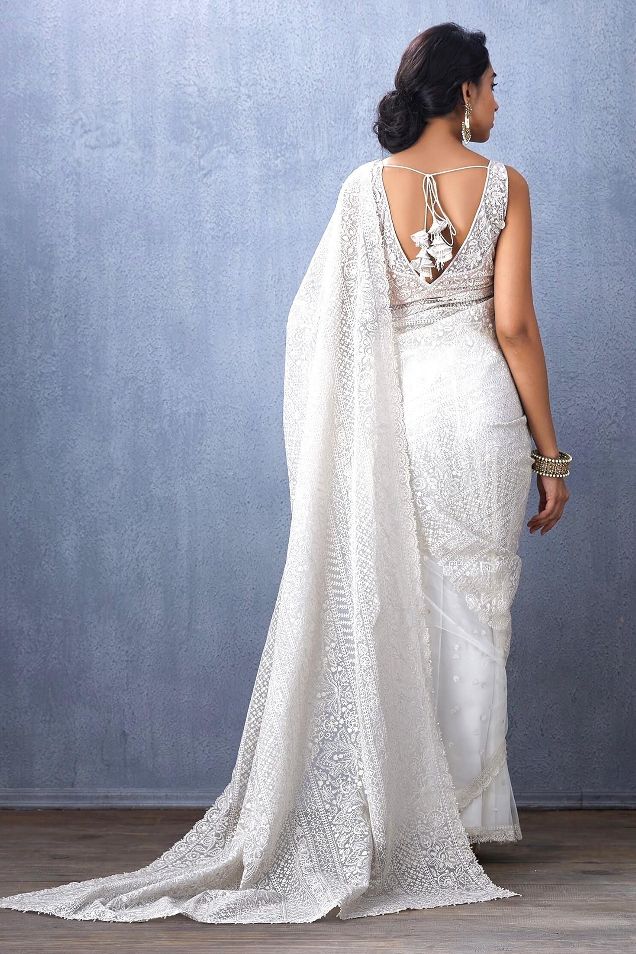 LV SAKHI-Khadi Organza With Beautiful Multi Embroidery