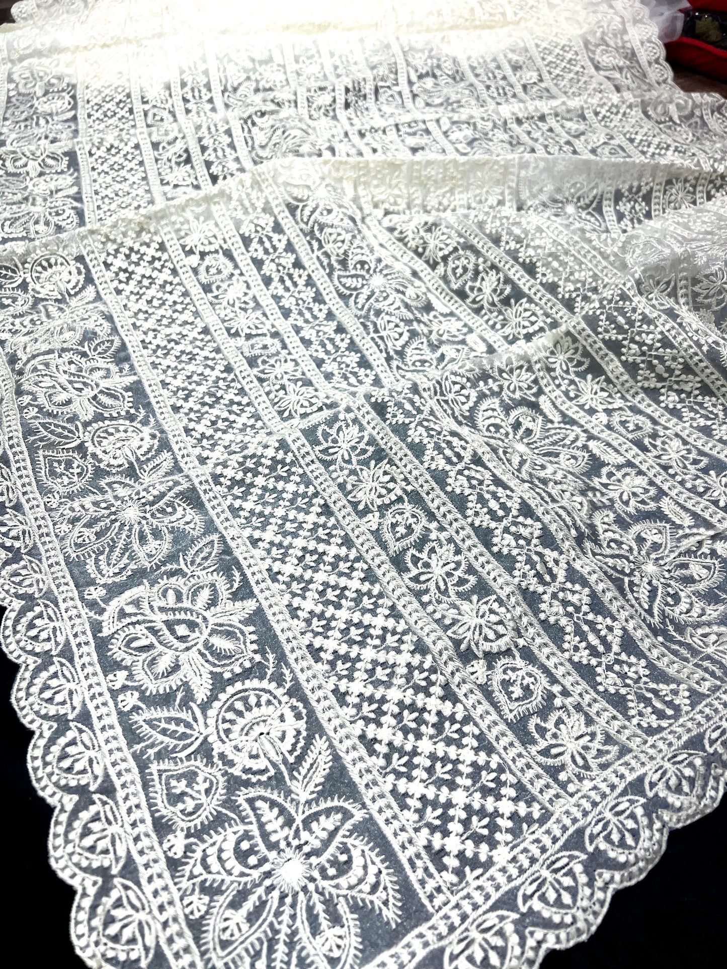 LV SAKHI-Khadi Organza With Beautiful Multi Embroidery