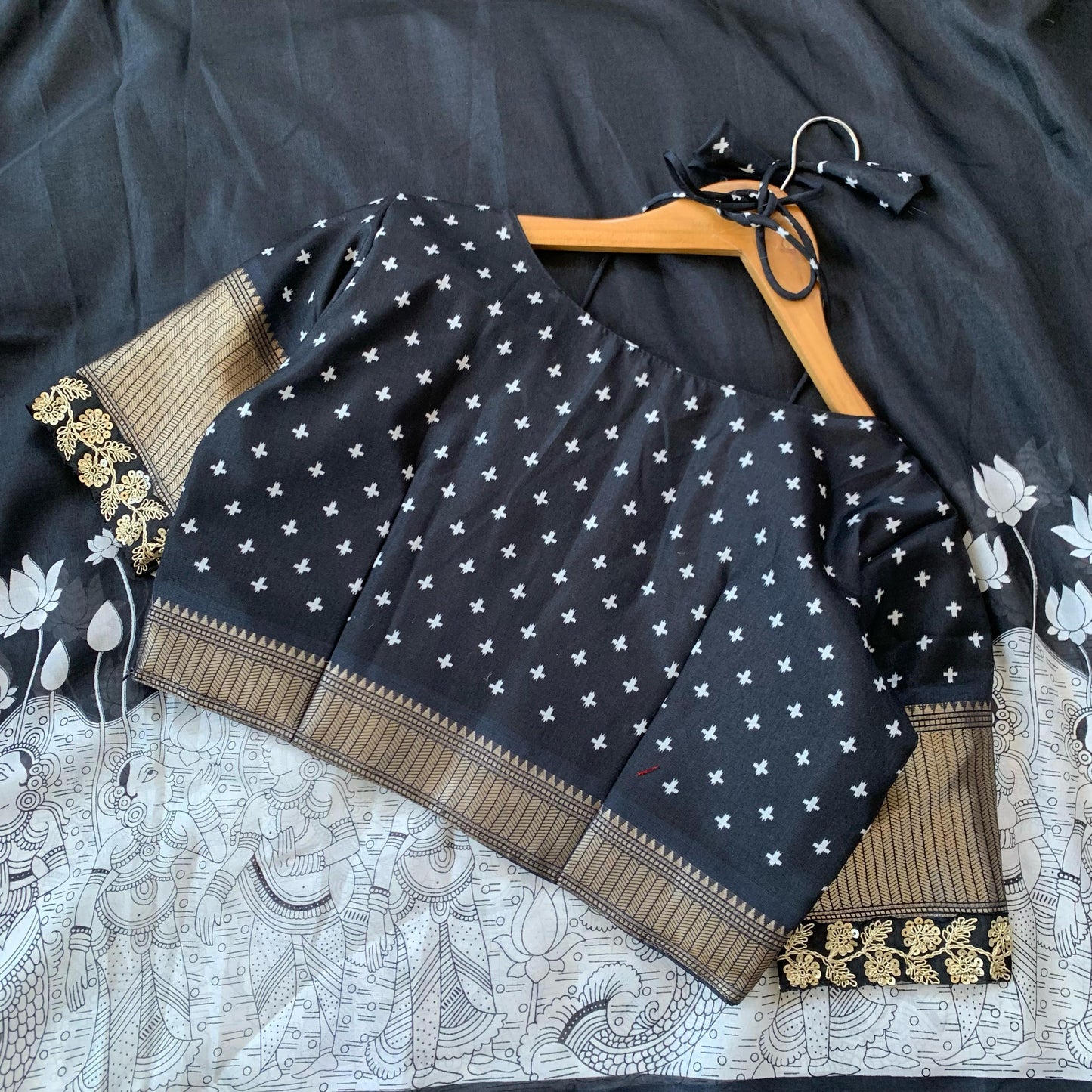 Primium Soft Dola Silk With Kalamkar